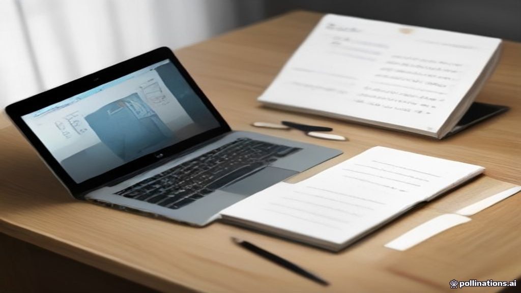 A modern minimalist desk with evaluation forms and a tablet showing a mystery shopping assignment checklist.