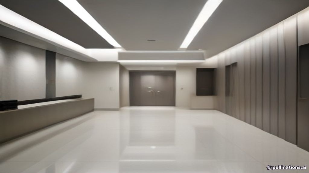 Clean medical facility waiting area representing plasma donation center administration and compensation processing.
