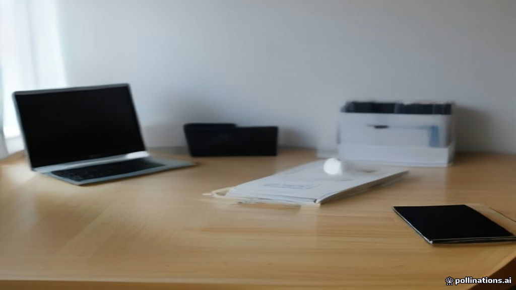 Modern home office desk setup for evaluating remote online contractor roles and data annotation work.