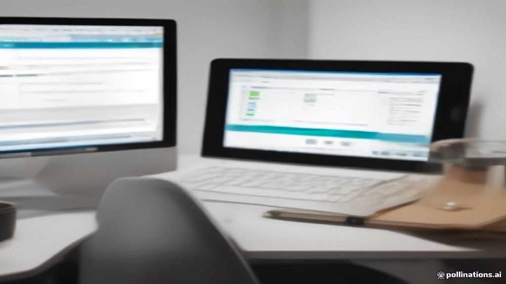 A modern desk setup featuring evaluation reports, digital tablet, and audit documentation for retail evaluation jobs.