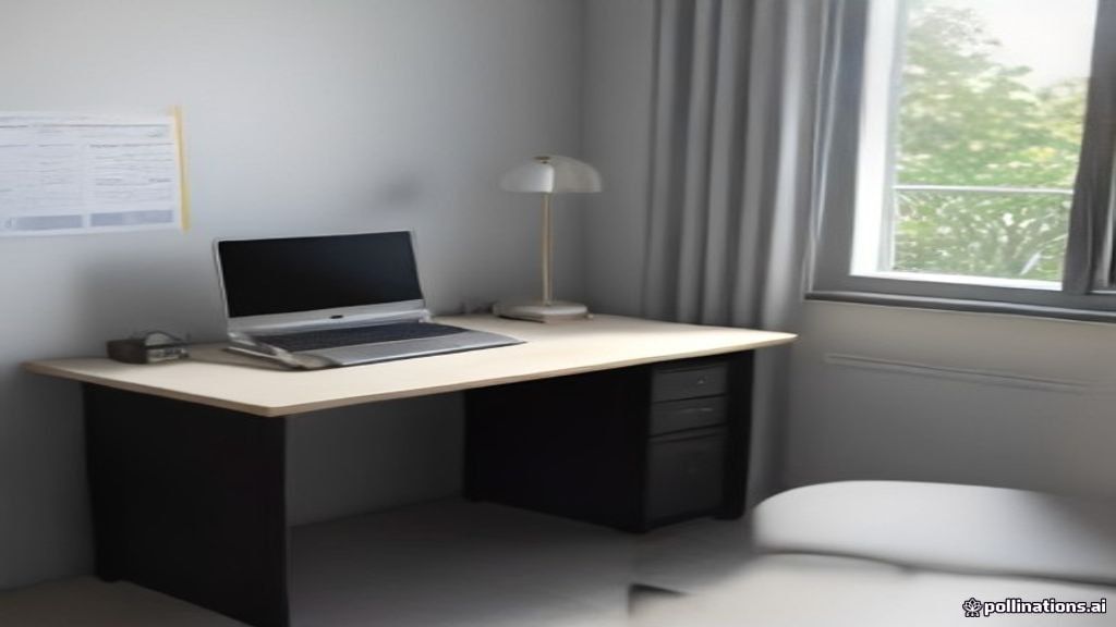 Laptop screen displaying internet bandwidth sharing metrics on a clean wooden desk with natural daylight.