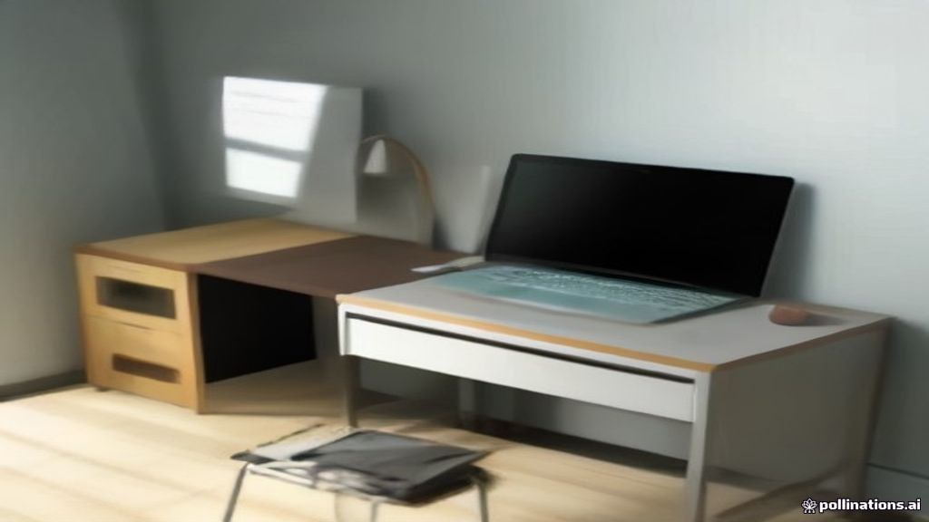 A modern home office setup with an open laptop prepared for online tutoring sessions.