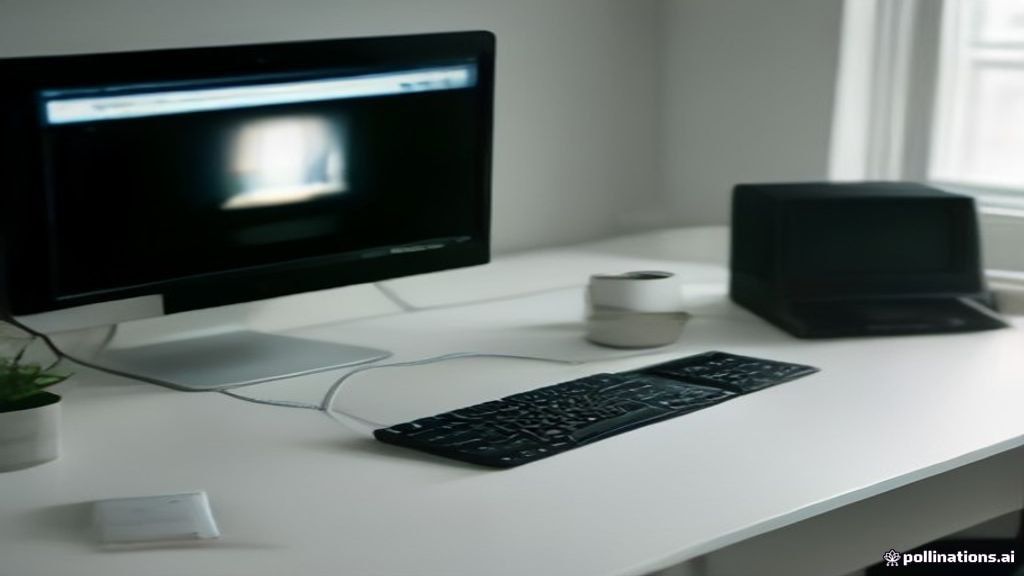 Modern remote workstation setup used for AI data annotation and data entry tasks.
