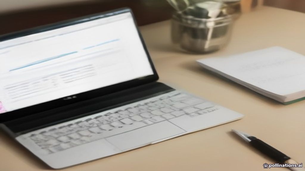 Organized desk setup showing mystery shopper planning tools, documentation, and a laptop.