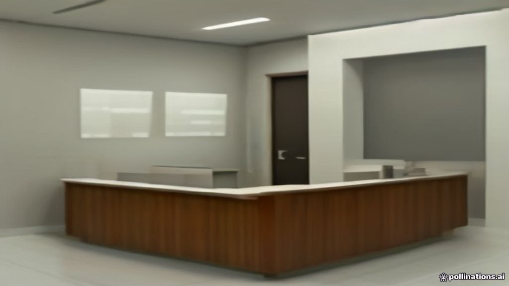 A donor card and paperwork on a medical clinic reception counter representing plasma donor compensation program.