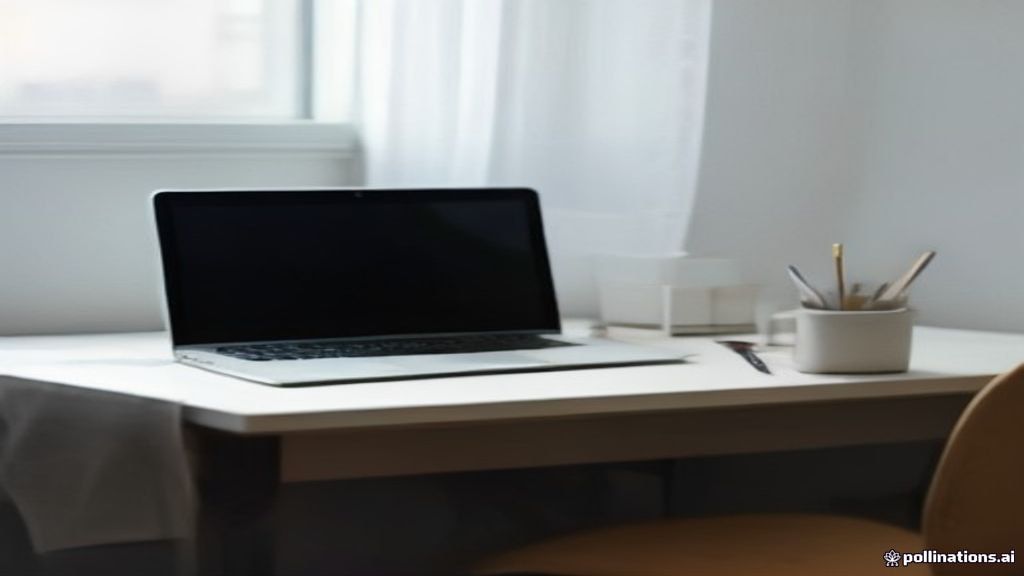 Dual workspace layout showcasing programming code and text analysis documents on a modern desk setup.