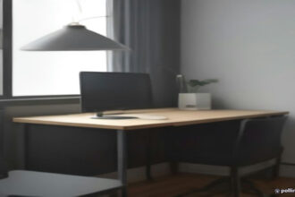 Smartphone configured on a desk stand for video screener submission and remote user research testing.