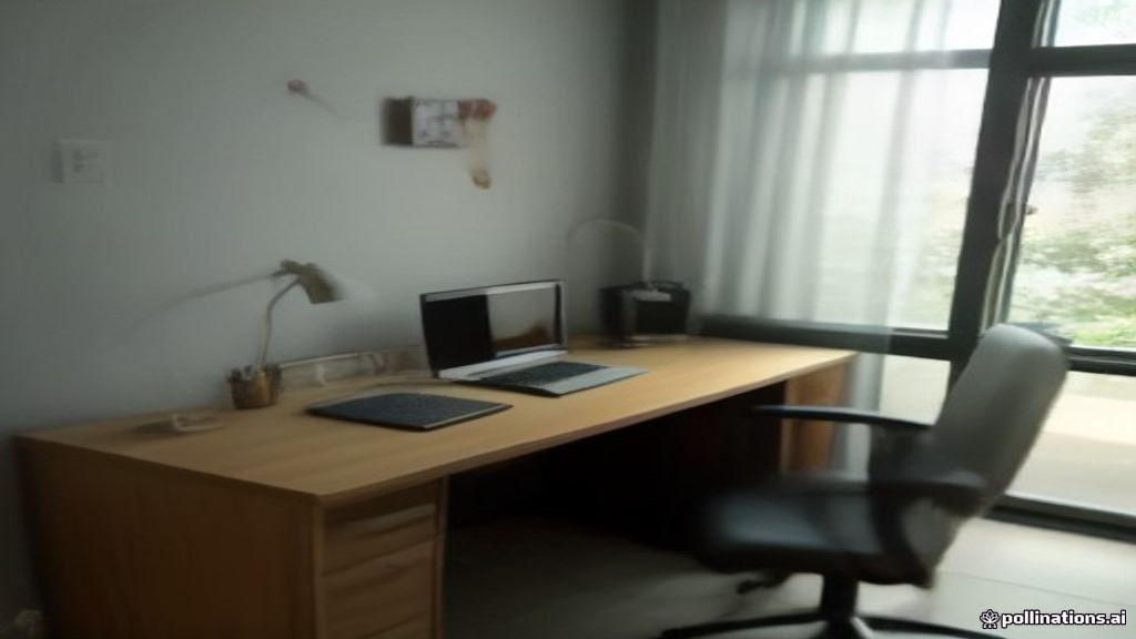 A laptop and network router on a wooden desk representing multi-device bandwidth sharing setups.