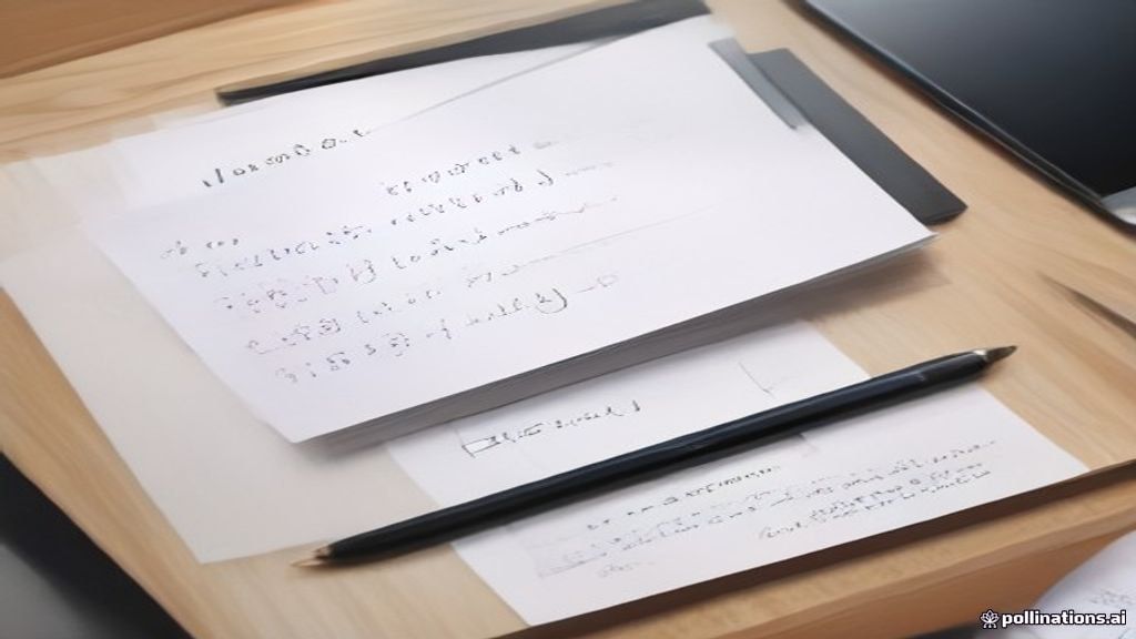 A clean workspace setup with math notes and a digital device displaying algebra problem steps.