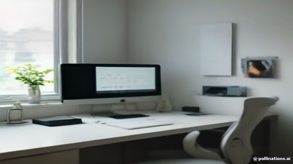Minimalist workspace with laptop showing subscriber analytics and financial metrics for digital publishers.