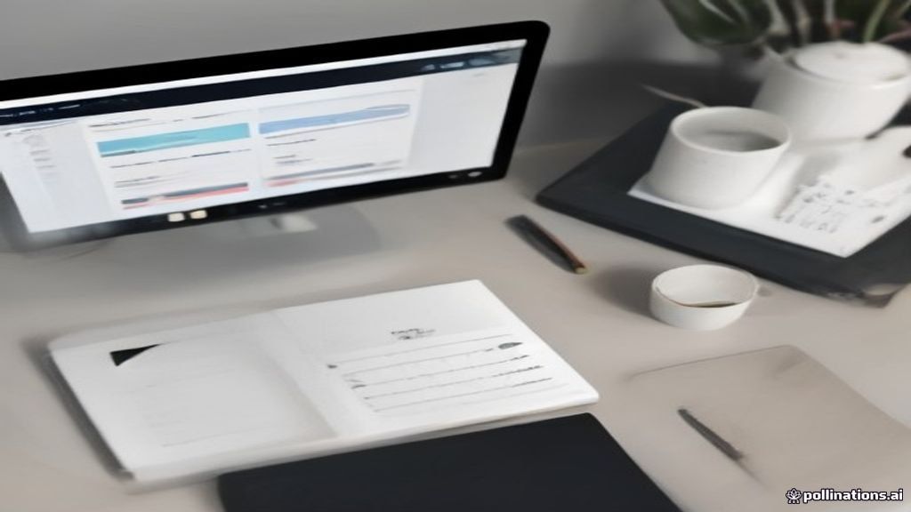 A modern minimalist desk setup organized for online academic tutoring and remote instructional work.