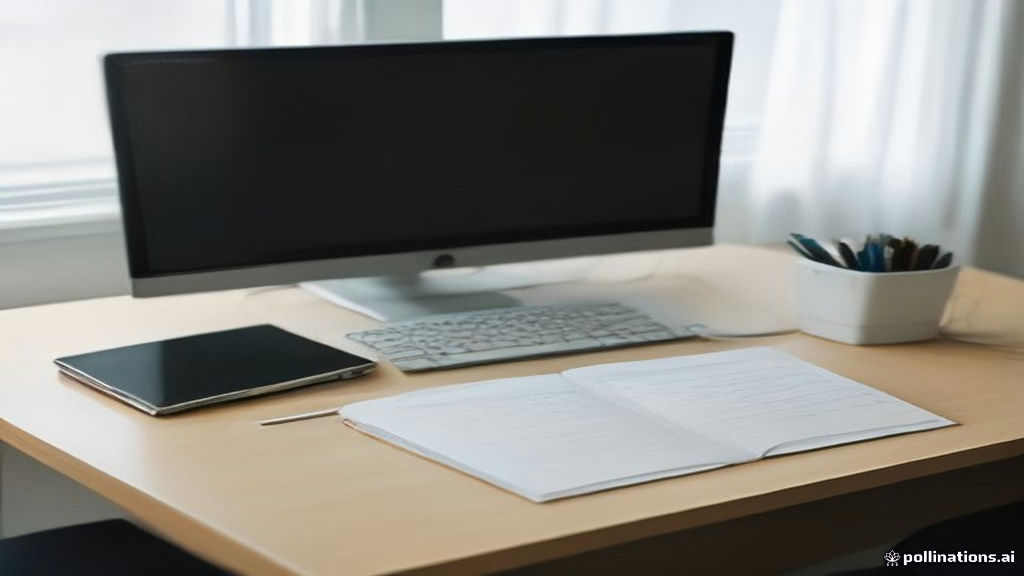 A modern desk setup prepared for an online language teaching video submission.