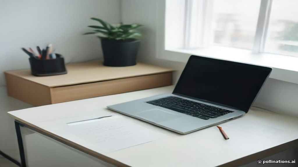 Clean desk with a laptop and notebook, representing digital account management and user privacy setup.