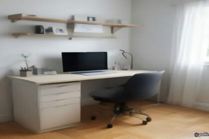 Modern freelancer workspace with laptop and smartphone setup for account verification and digital work.