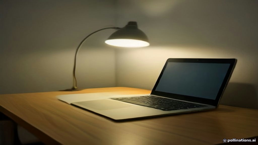 Modern remote work setup with laptop open for online tutor interview preparation.