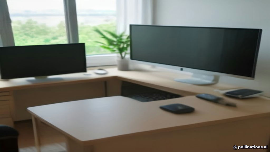 Minimalist creator workstation displaying community platform settings and software configuration interface.
