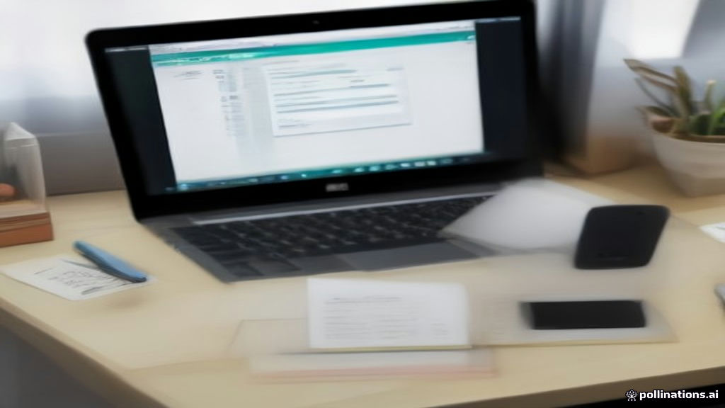 Digital product creator workspace showing a laptop and strategy planner for online store marketing.
