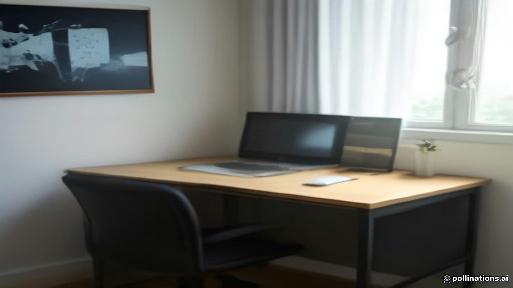 A modern workspace with a laptop screen displaying professional resume edits for a remote AI contract position.