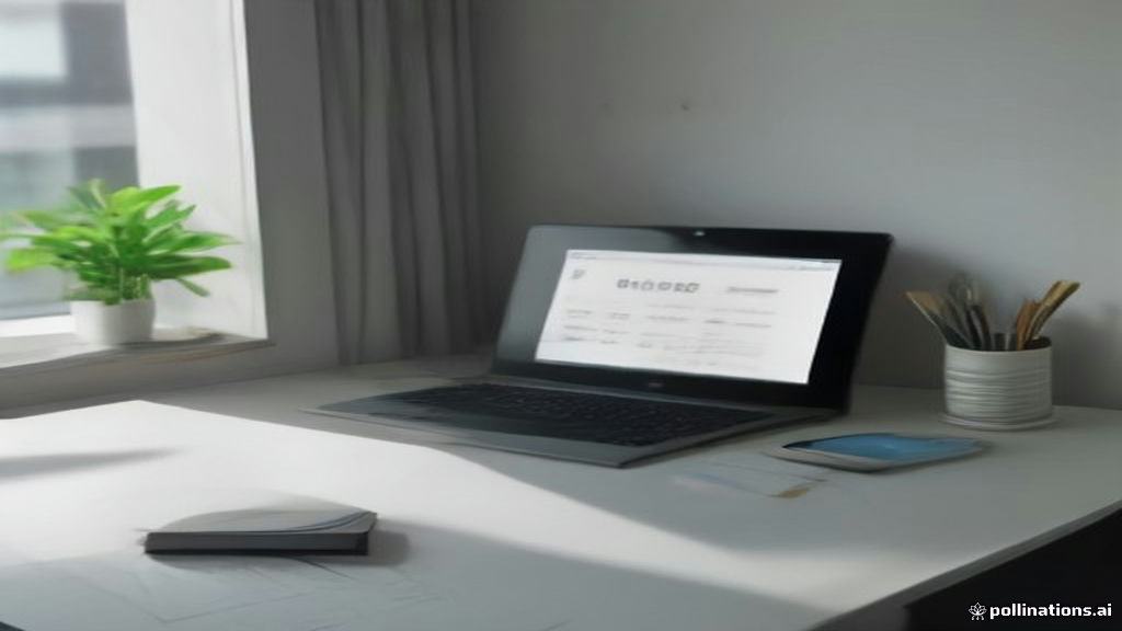 Minimalist workspace displaying newsletter setup tools and drafting resources on a modern desk.