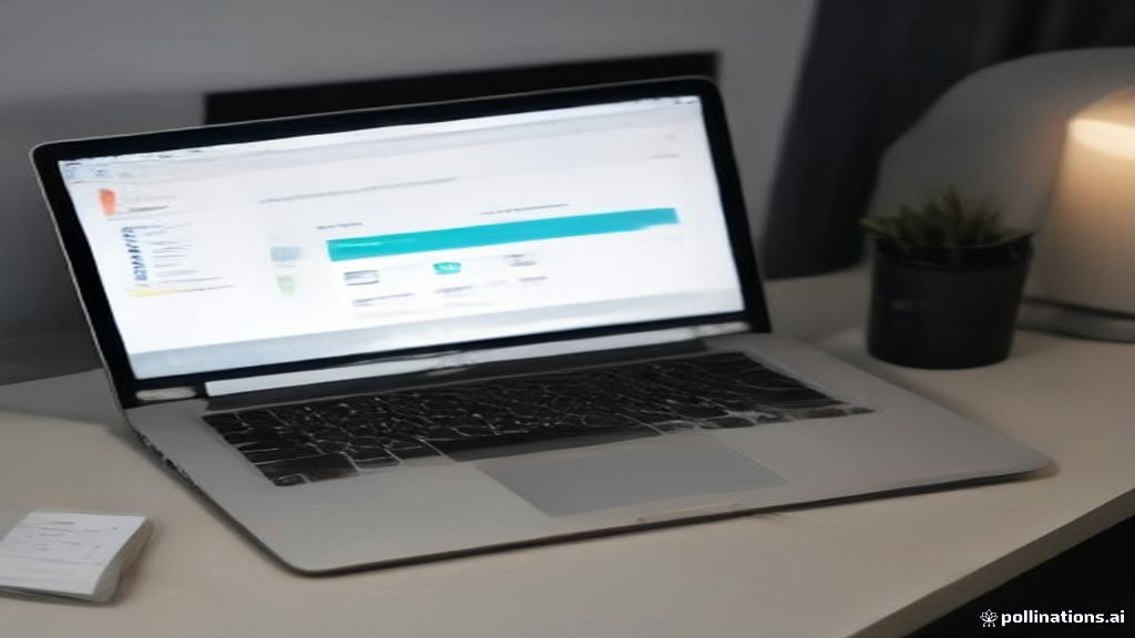 A modern laptop and smartphone on an organized desk setup configured for network monitoring and passive apps.