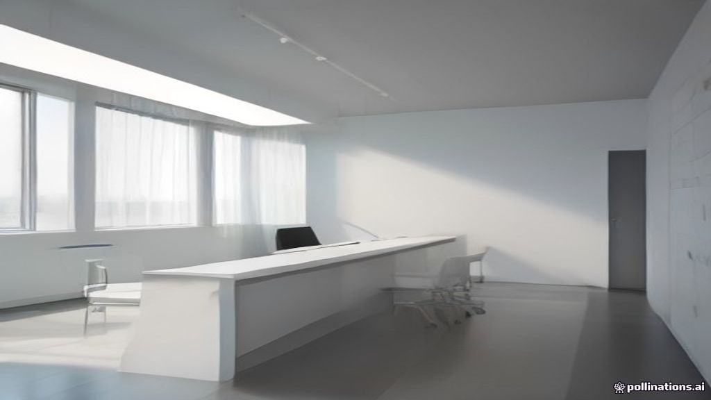 A modern, well-lit medical clinic reception desk representing plasma donation onboarding and health screening.