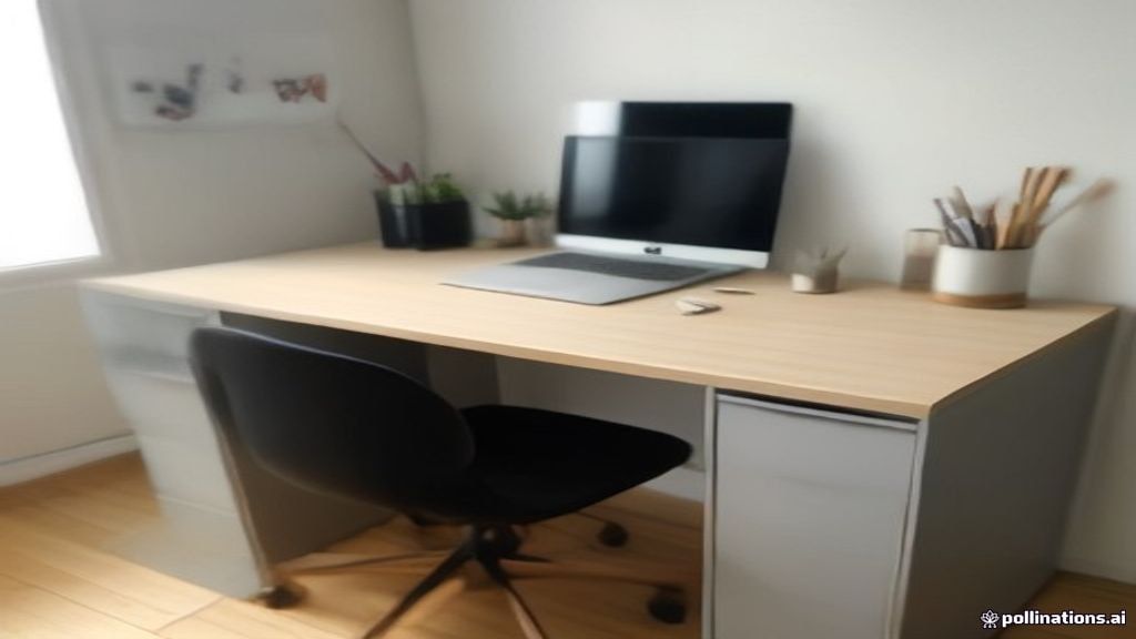A modern home office setup with a laptop and notebook, representing digital freelancing and remote work planning.