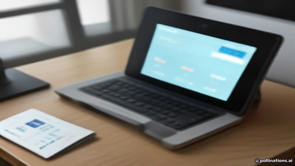 A mobile smartphone resting on a wooden desk alongside financial notes and earnings balance calculations.