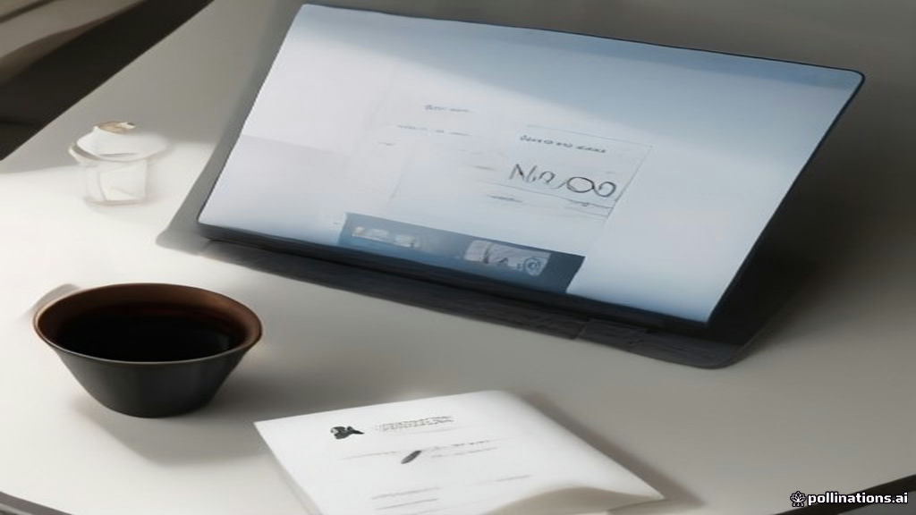 A modern freelance workspace setup showing a laptop and project tracking notes on a desk.