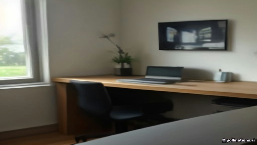 A modern desktop computer displaying network performance data in a clean daylight home office setting.