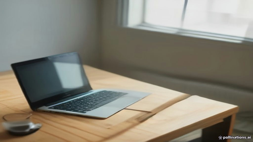 A modern laptop and smartphone displaying bandwidth monitoring software on a clean home office desk.