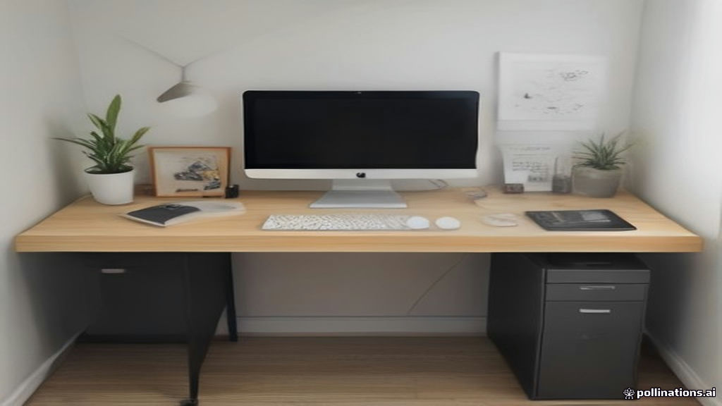 A modern laptop setup on a tidy home office desk prepared for conducting online tutoring sessions.