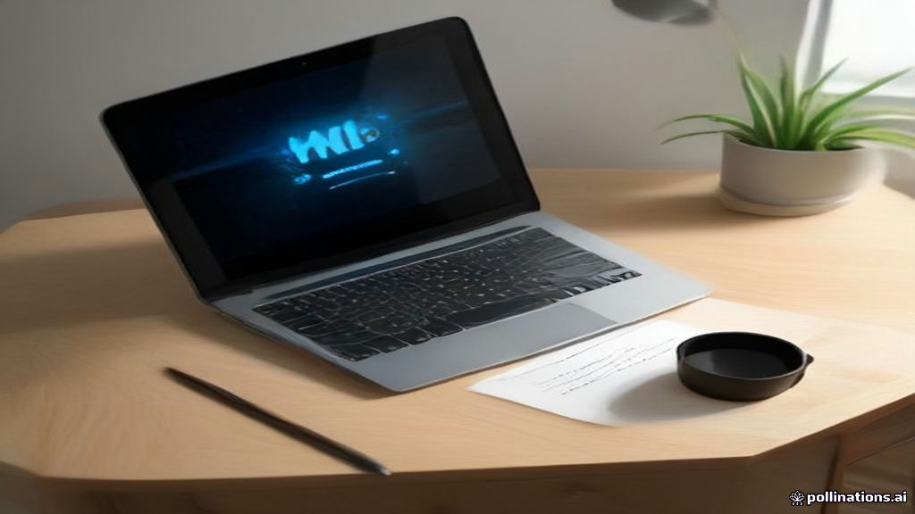 Graphic designer working on digital product artwork at a clean desktop workstation with modern creative gear.
