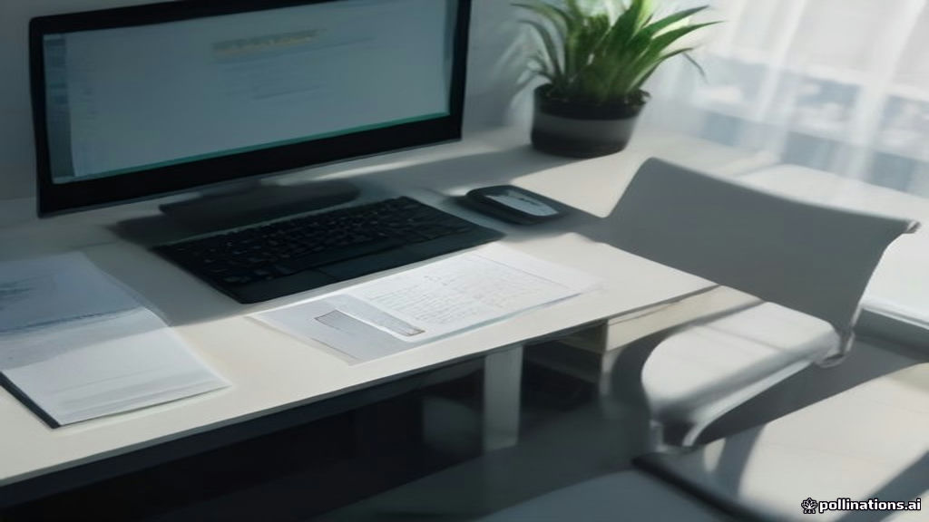 An organized desk setup with a calculator, modern accounting journal, and laptop displaying business income records.