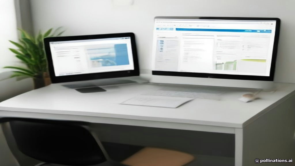 A digital content creator laptop desk setup showing newsletter publishing metrics and subscriber growth tools.