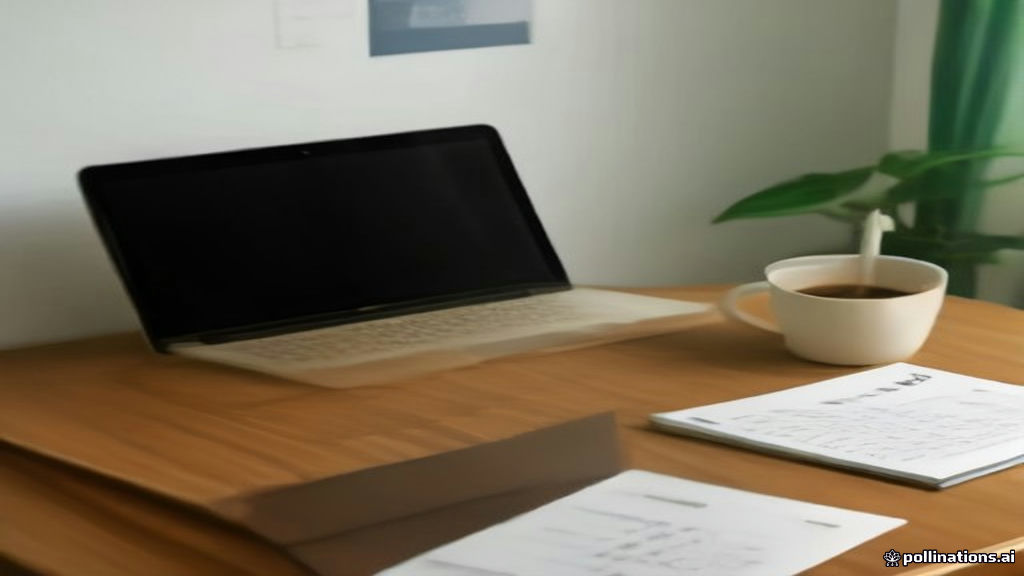A modern desk setup prepared for online tutoring sessions with a laptop and clean workspace.