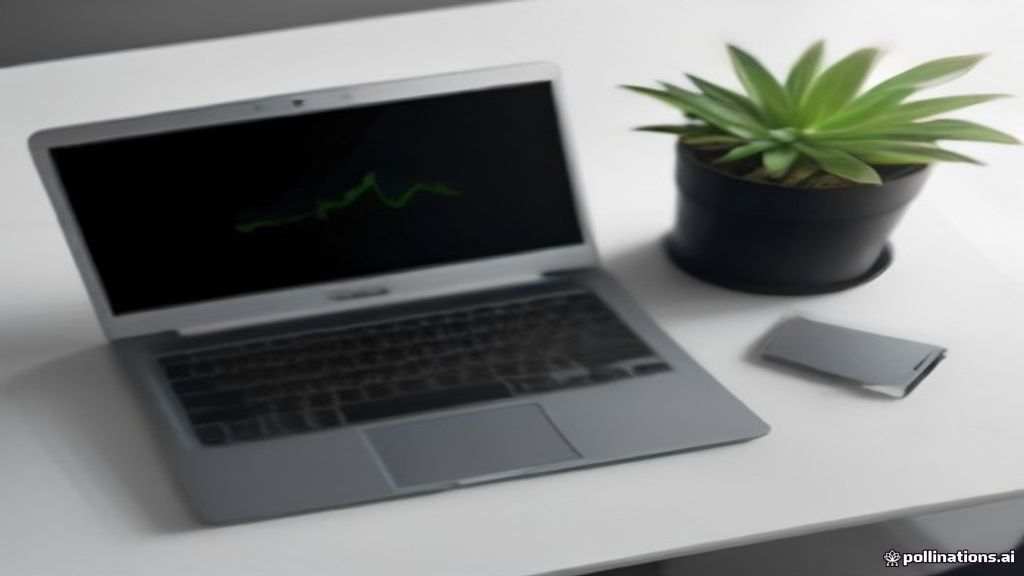 Minimalist desk setup with a smartphone and laptop showing digital income management software