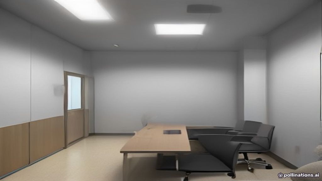 Medical research clinical room with testing documents and equipment for donor screening evaluations.