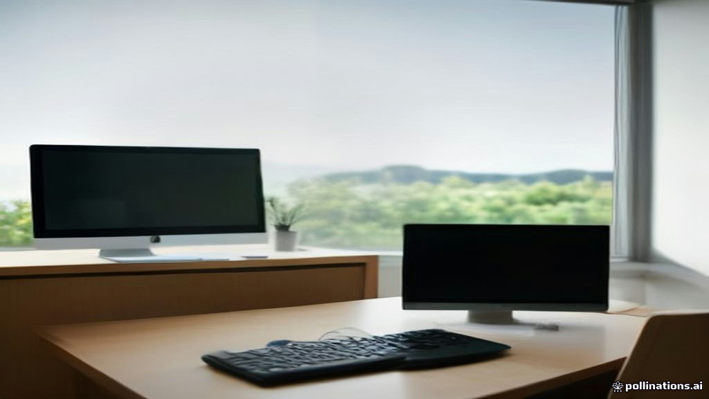 Desktop computer setup monitoring bandwidth usage for passive online earnings.