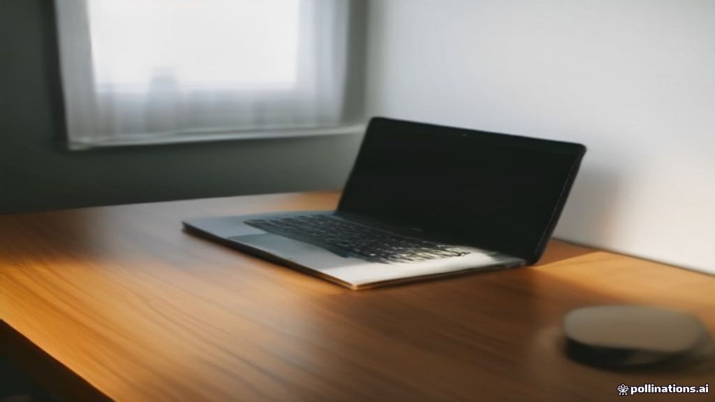 A laptop and smartphone setup next to an internet router for bandwidth monetization.