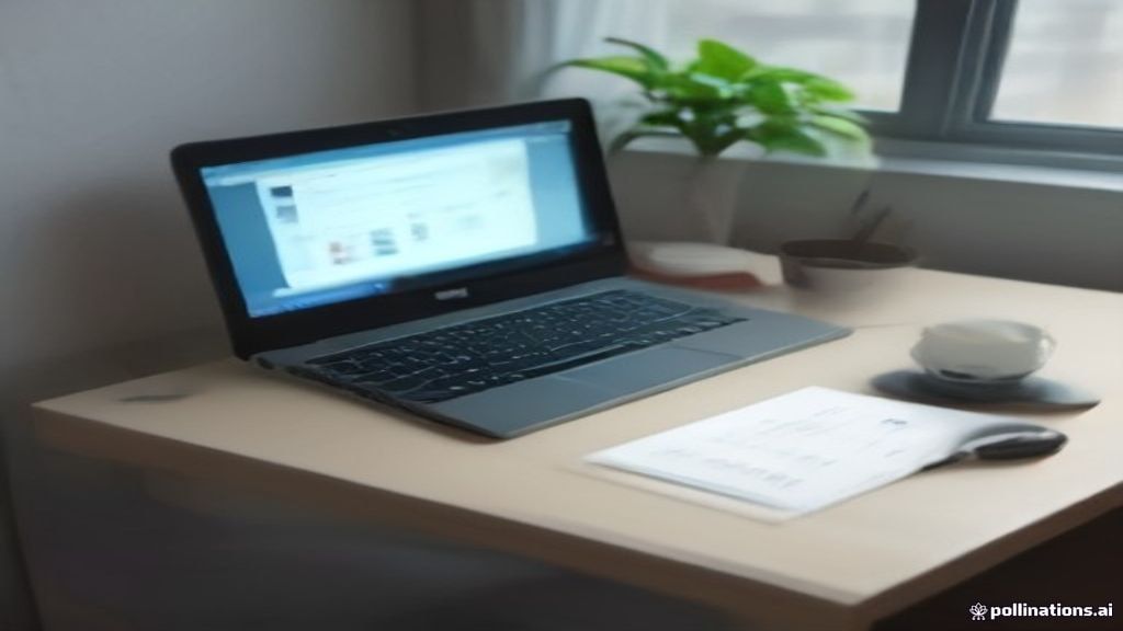 A modern desk setup featuring a mobile device and laptop displaying digital payout and performance metrics.