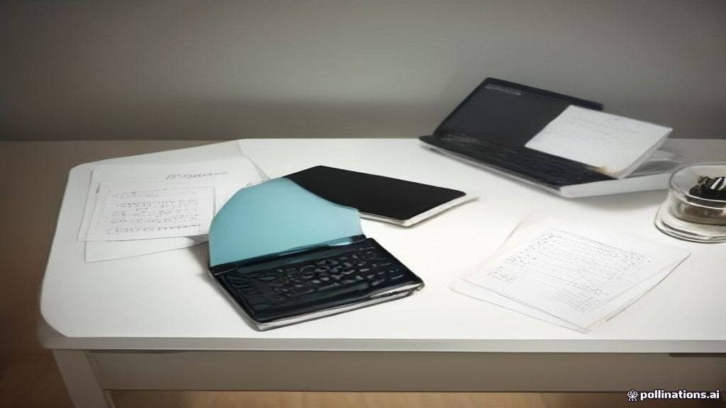 Math calculations and tablet on a clean desk representing Photomath math expert task evaluation.