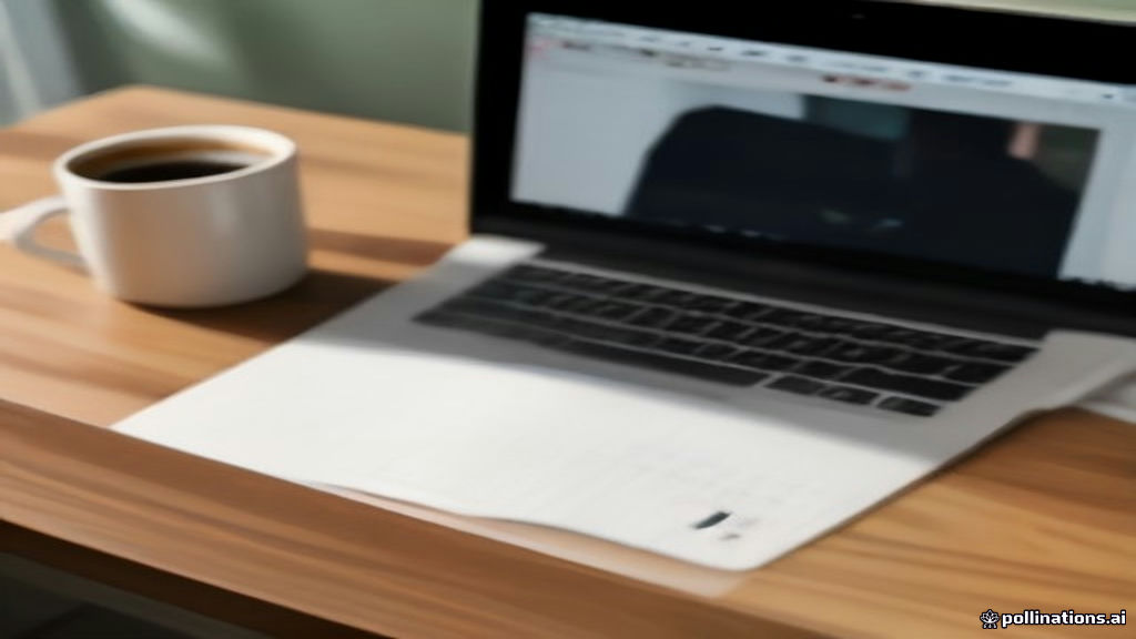 Freelancer dashboard interface on a laptop screen placed on a modern home office desk.