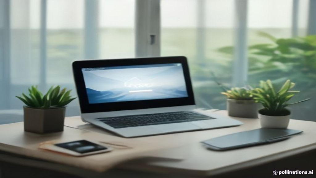 A laptop, tablet, and smartphone on a modern desk setup representing multi-device background data tracking apps.