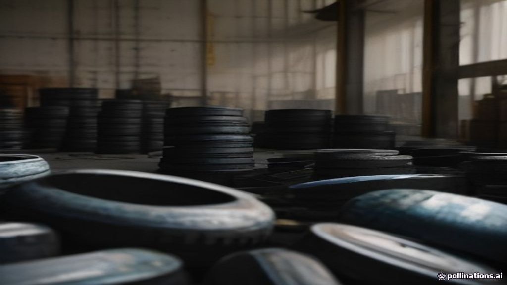 Clean scrap aluminum rims resting on a digital platform scale at a commercial recycling yard.