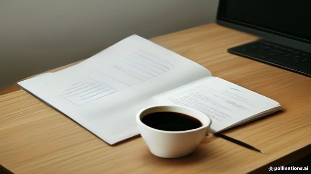 A modern workspace with evaluation reports, a tablet, and modern office accessories arranged neatly on a desk.
