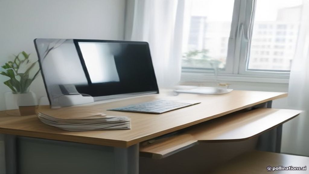 Organized study notes and a laptop on a brightly lit desk for academic document uploads.