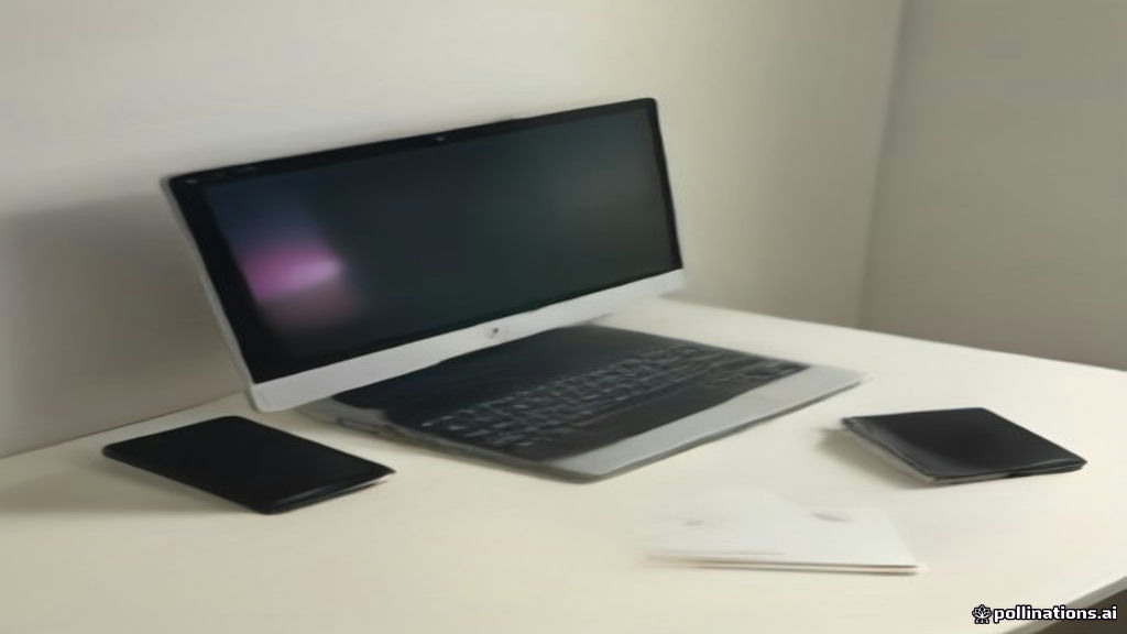 A smartphone displaying a mobile game resting on a modern clean wooden desk beside a notebook.