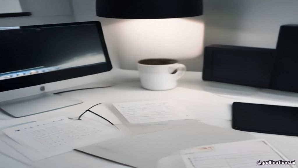 A modern workspace setup with dual monitors displaying evaluation guidelines and note-taking tools.
