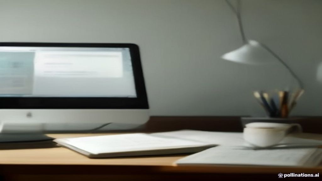 Academic tutoring setup with a laptop and study materials on a wooden desk