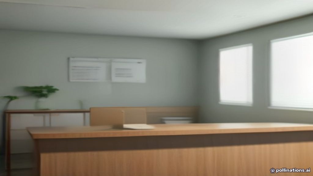 Clinical research participant documentation desk at a medical site.